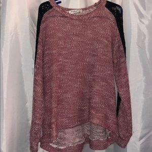 NWT Girls size Large high low fashion top